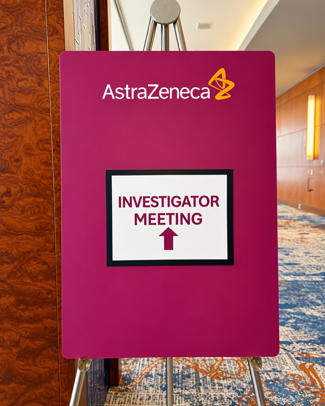 Señal de reunión de investigadores AstraZeneca